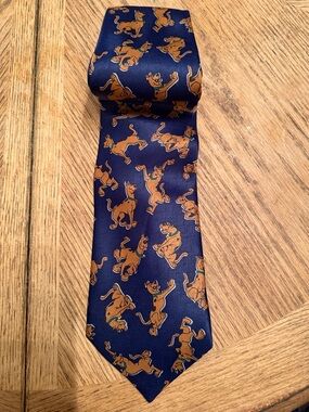 Men's VTG 1998 Scooby Doo Graphic Neck Tie Cartoon Network Hannah Barbara